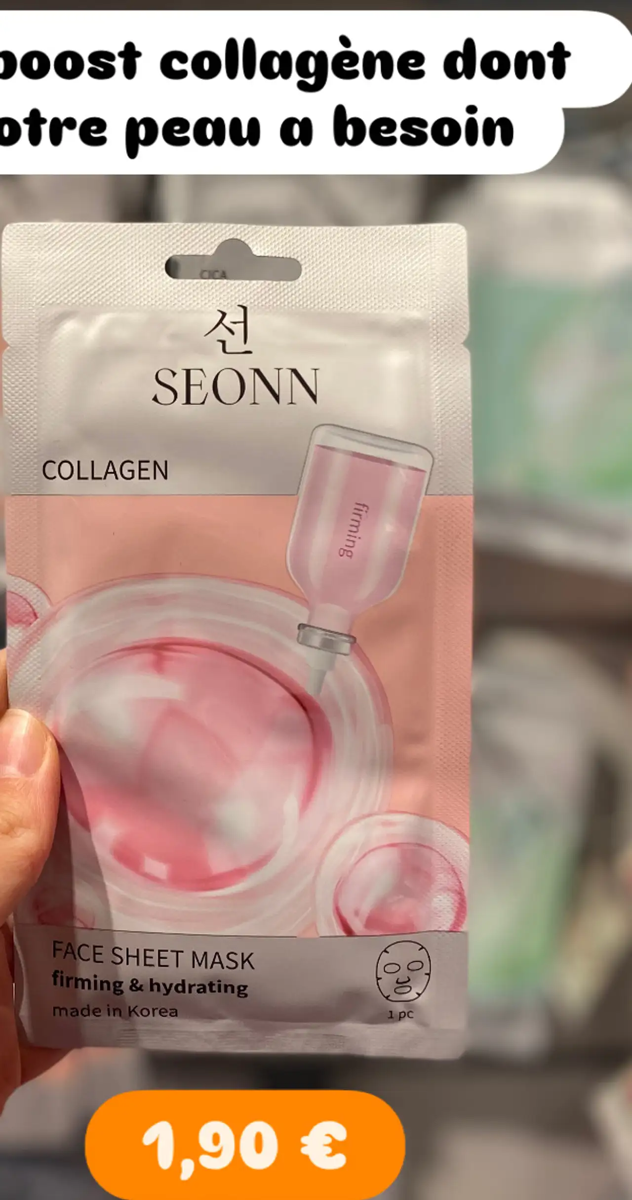 SEONN Collagen Face Sheet Mask firming & hydrating