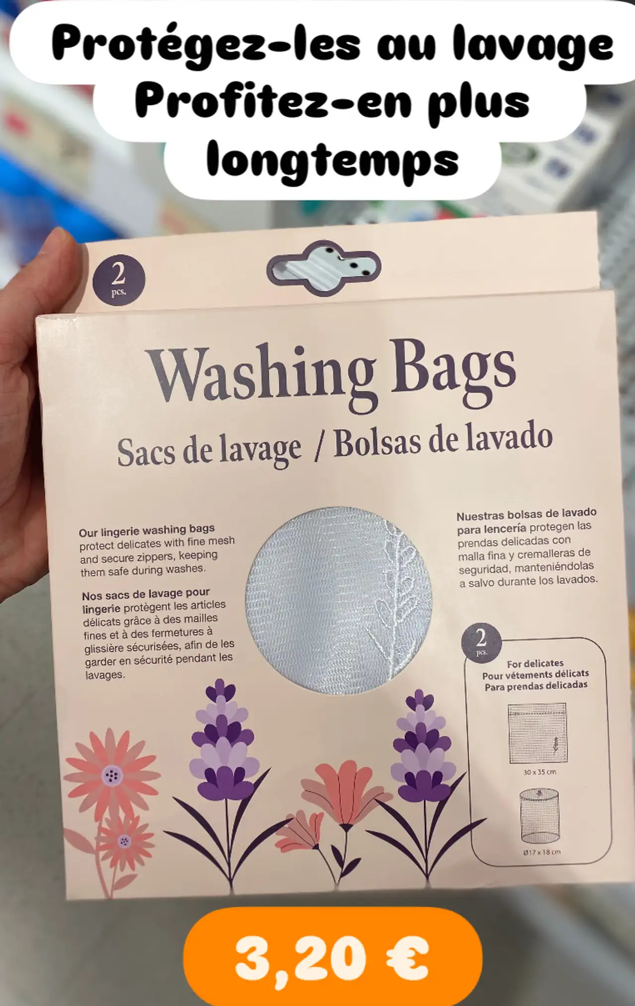 Washing Bags - Sacs de lavage pour vêtements délicats