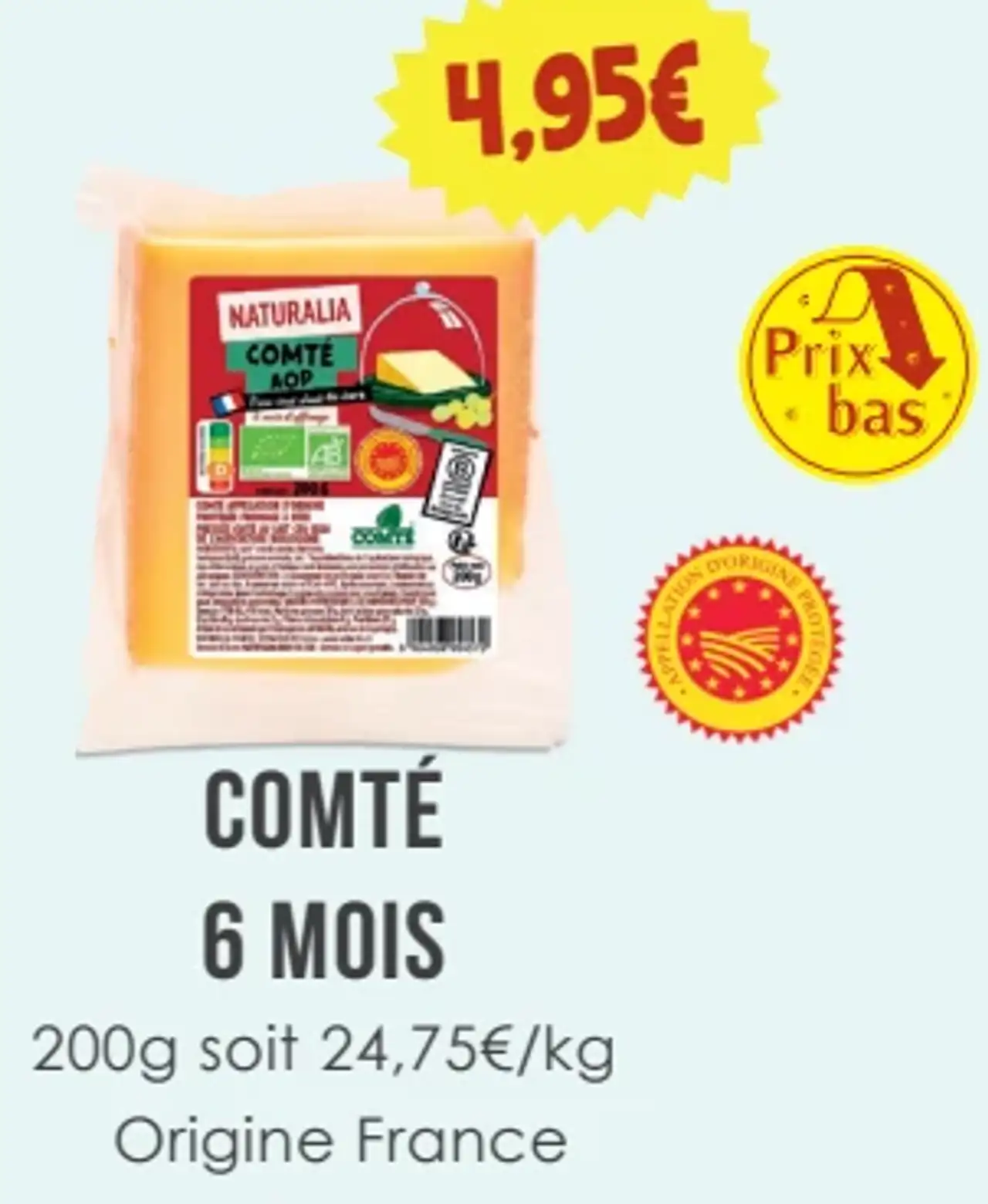 Comté 6 mois Naturalia