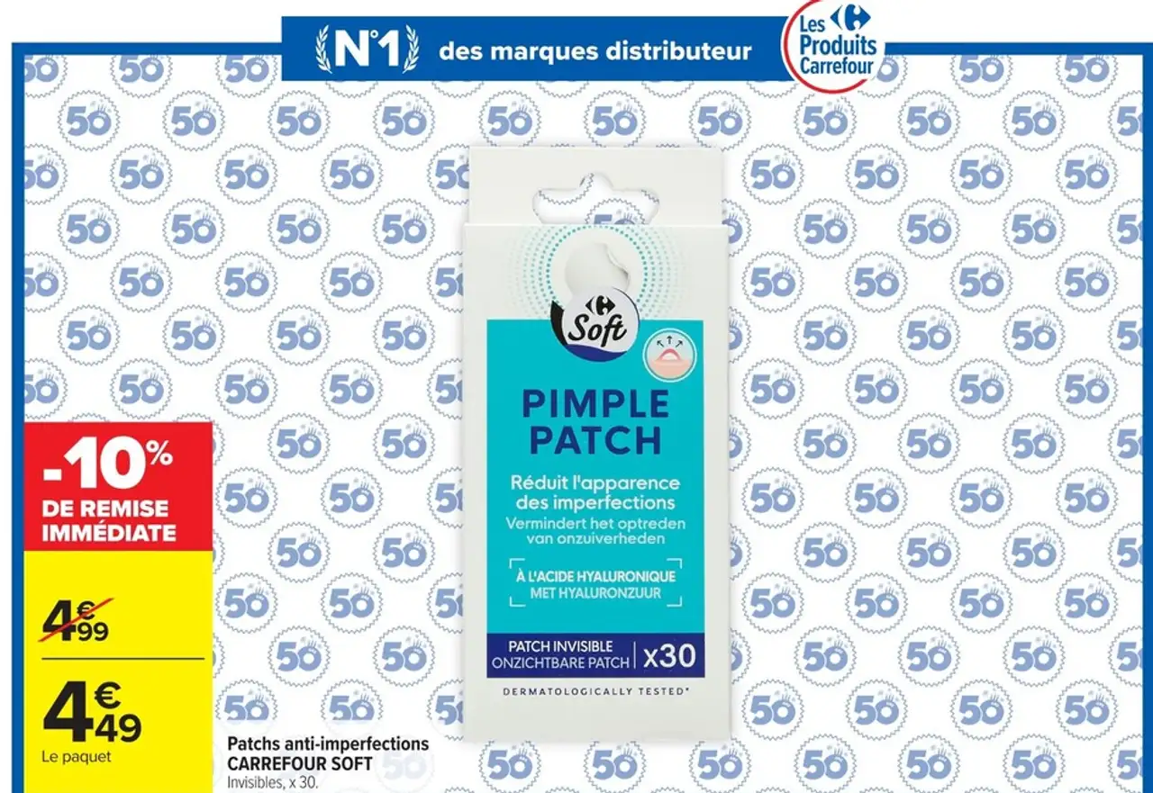 Patchs anti-imperfections CARREFOUR SOFT