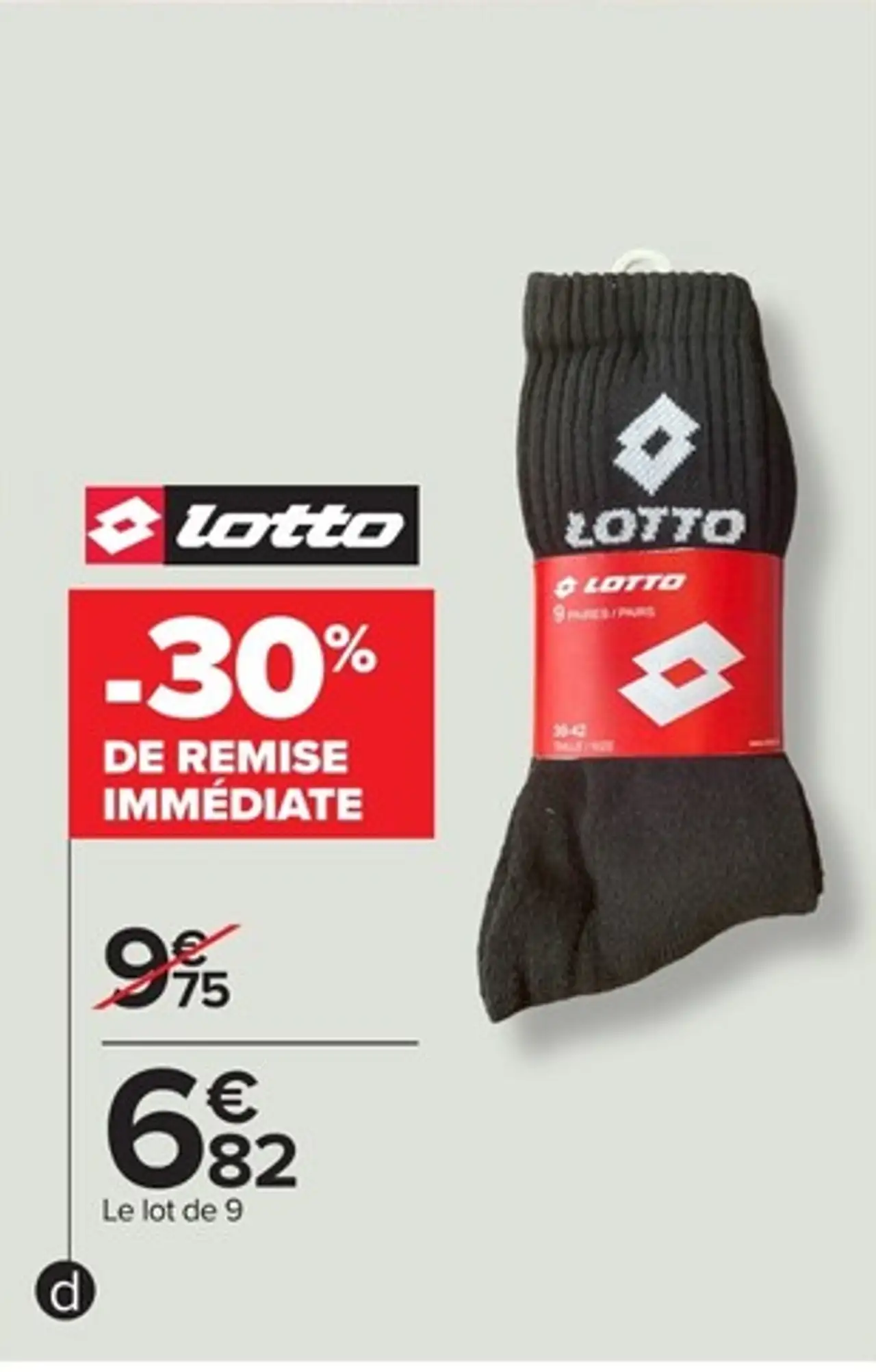 Mi-chaussettes de sport homme Lotto