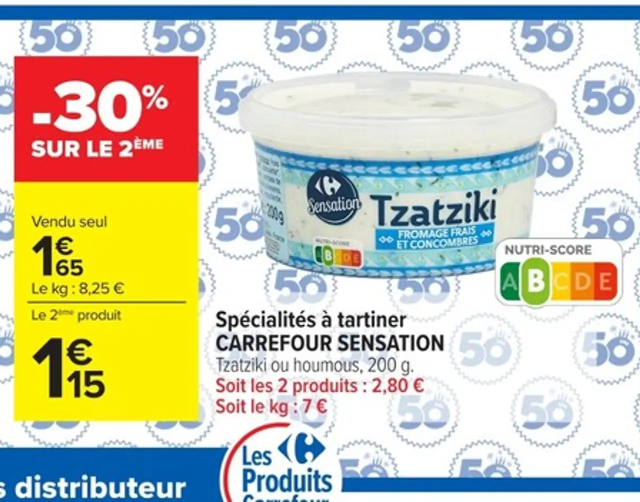 Spécialités à tartiner CARREFOUR SENSATION