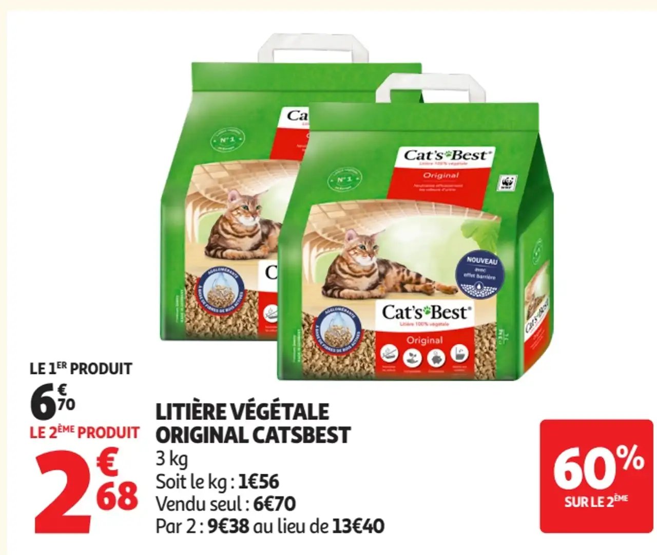 LITIÈRE VÉGÉTALE ORIGINAL CATSBEST