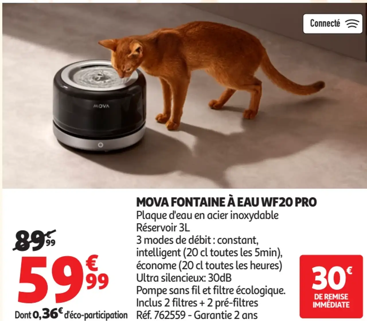MOVA FONTAINE À EAU WF20 PRO