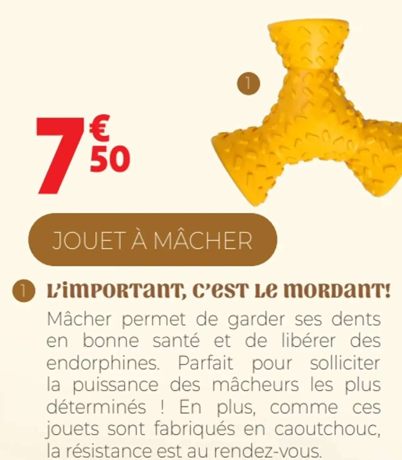 PLAYTIME JOUET POUR CHIEN À LANCER DENTAL DUVOPLUS
