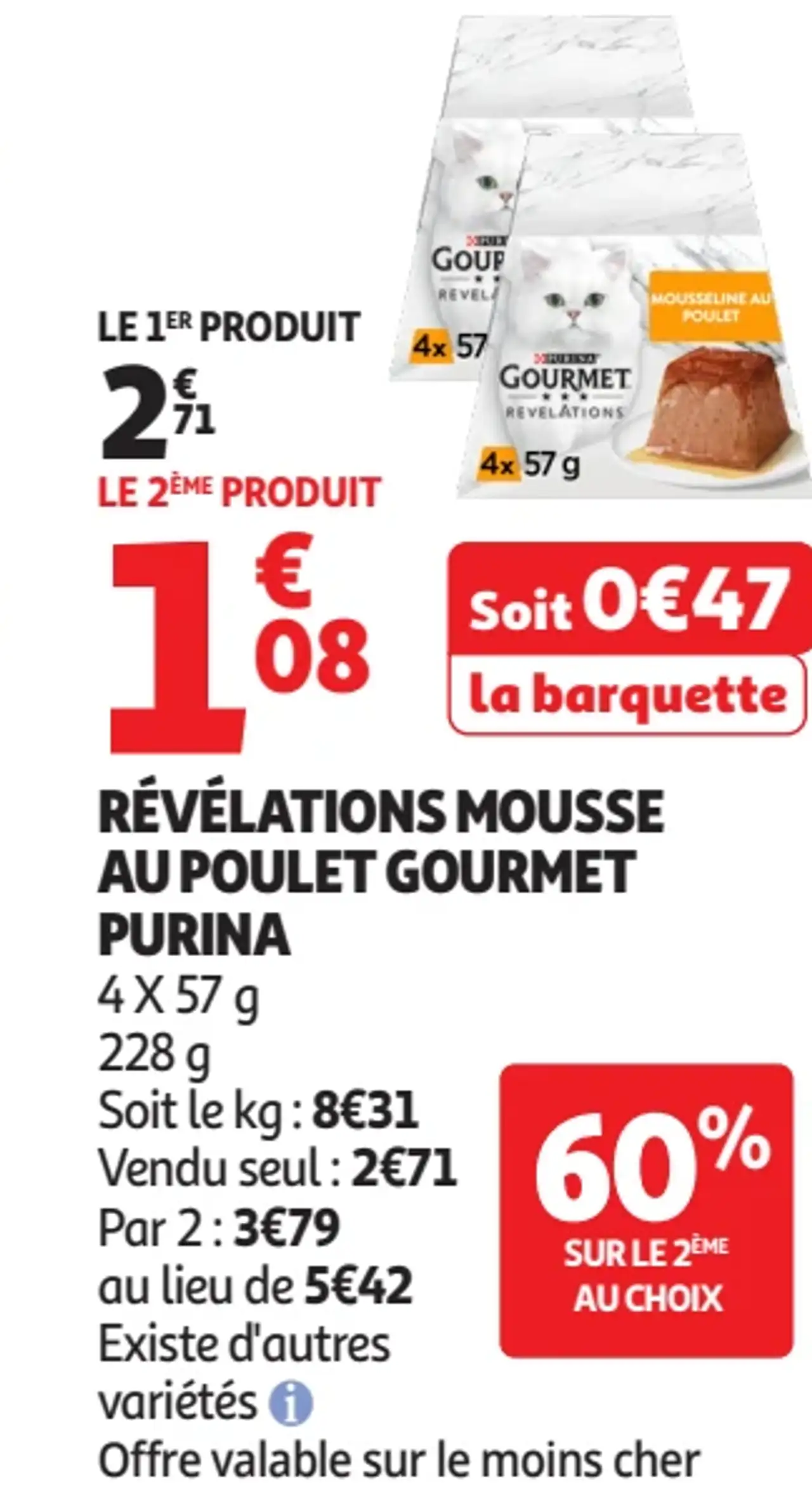 Révélations Mousse au Poulet Gourmet Purina