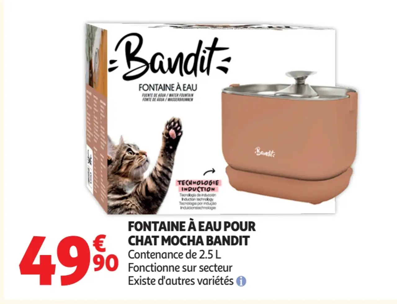 Fontaine à eau pour chat Mocha Bandit