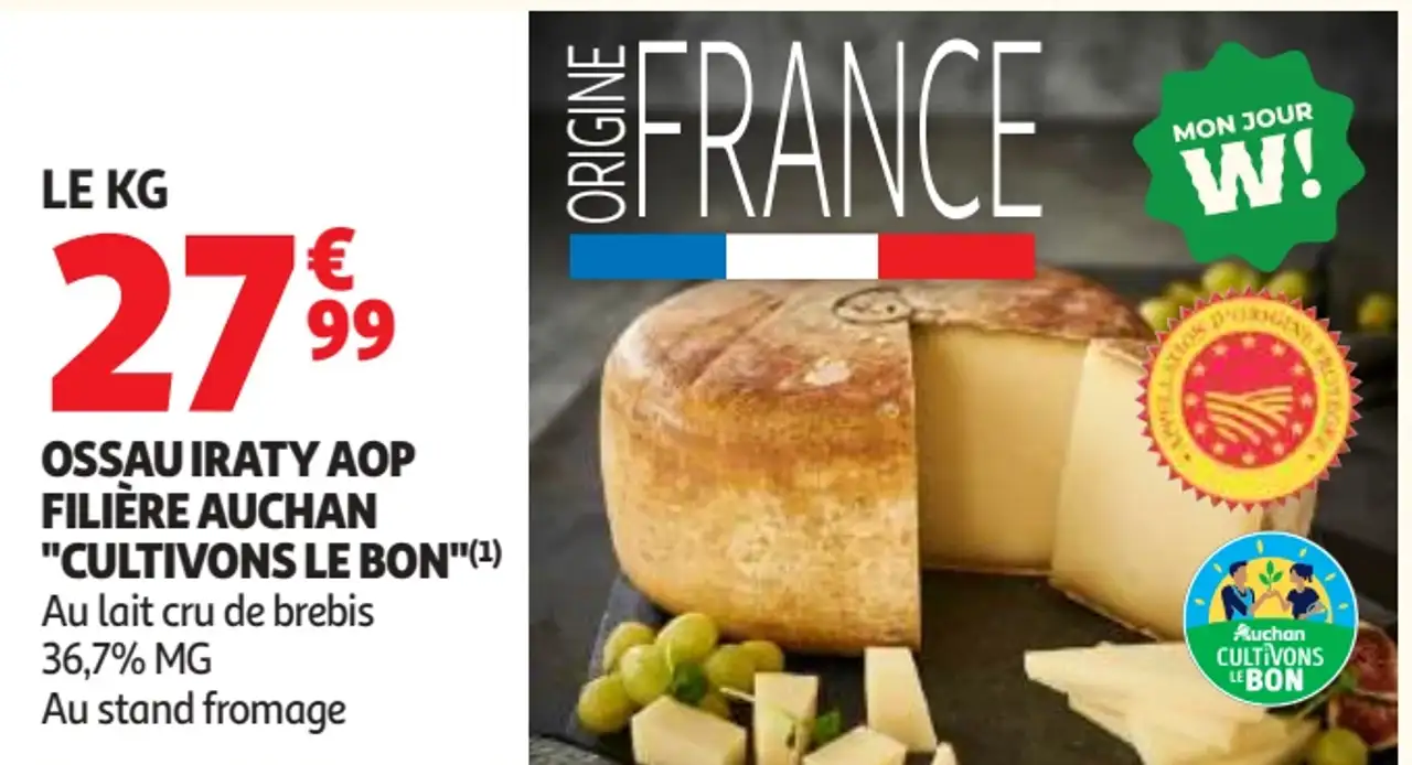 OSSAU IRATY AOP FILIÈRE AUCHAN "CULTIVONS LE BON"