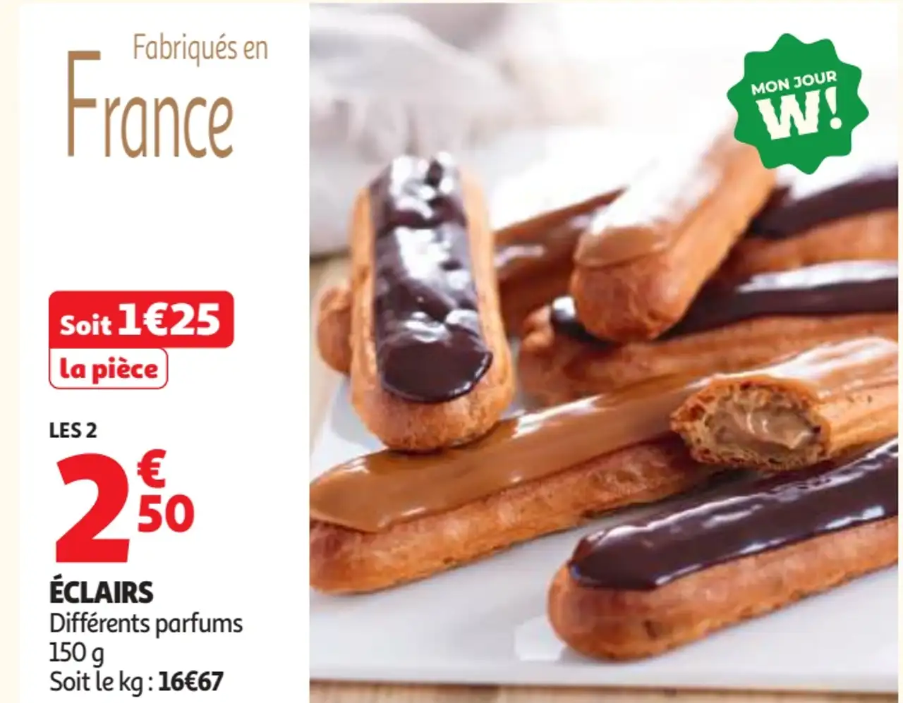 Éclairs différents parfums Les 2