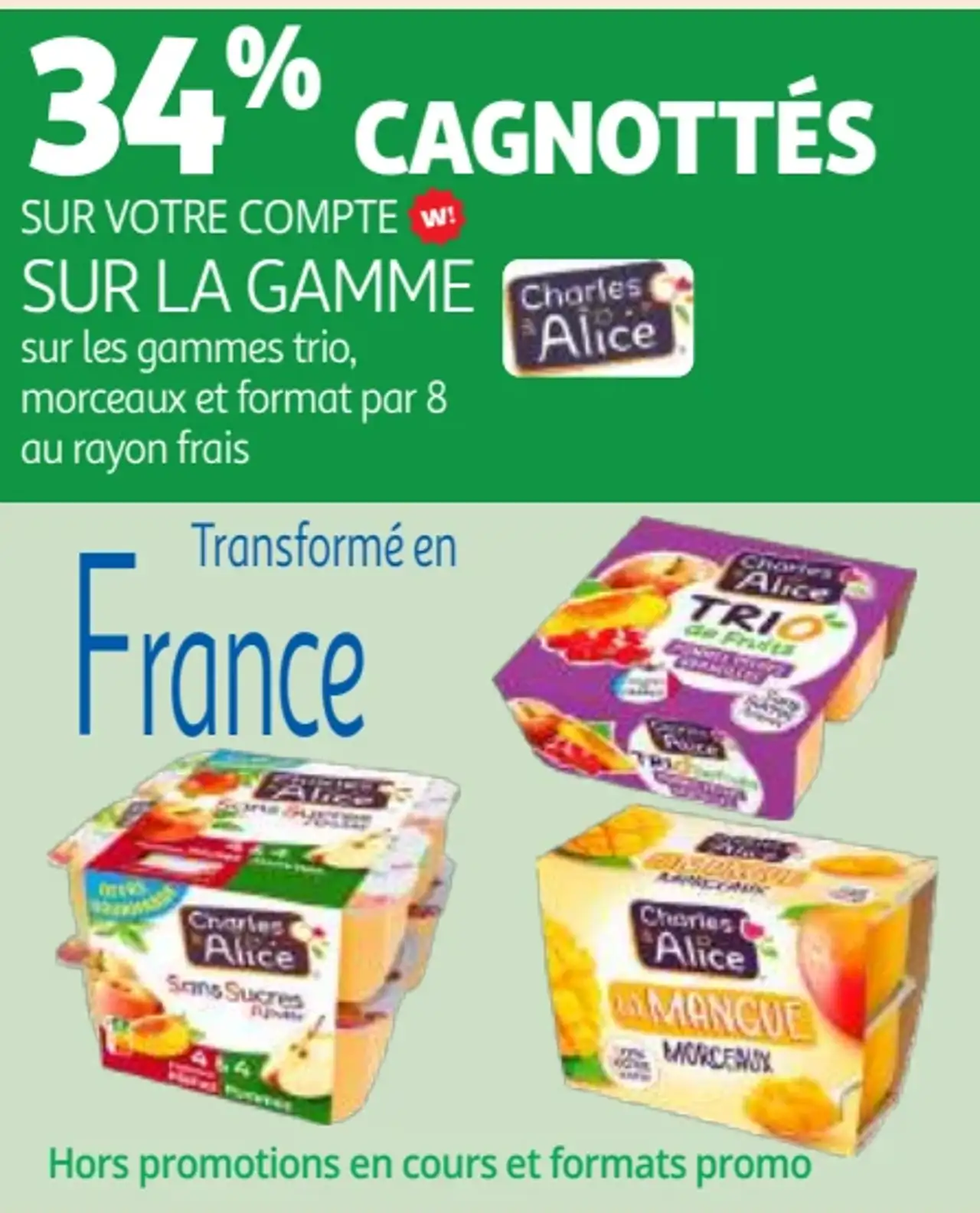 Charles & Alice trios, morceaux et format par 8