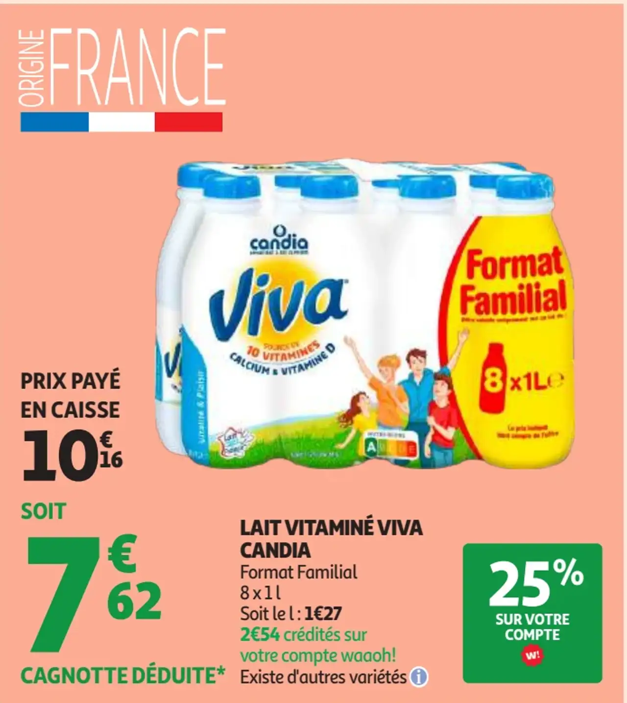 LAIT VITAMINÉ VIVA CANDIA