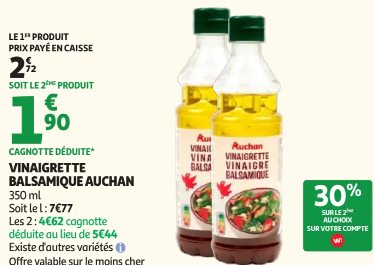 Vinaigrette Balsamique Auchan