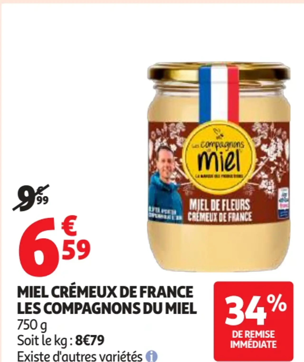 Miel crémeux de France Les Compagnons du Miel