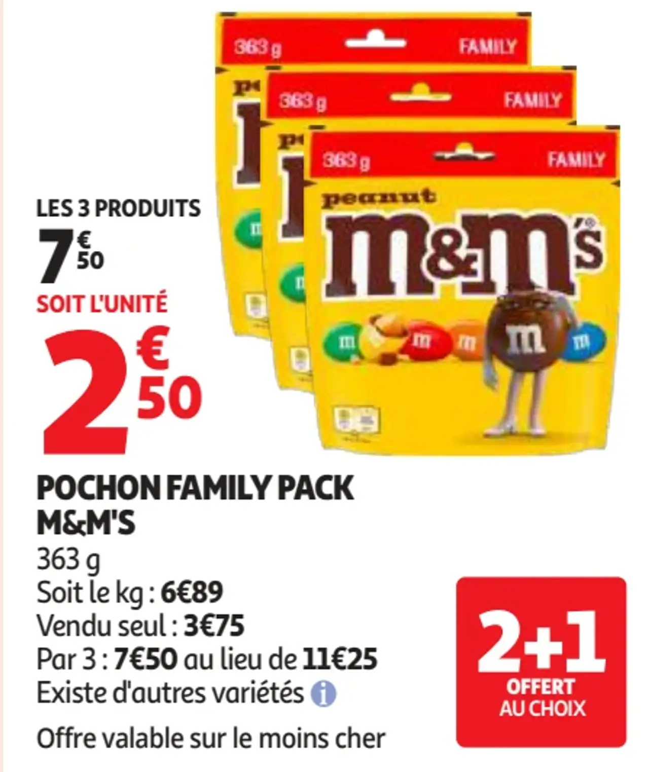 POCHON FAMILY PACK M&M'S