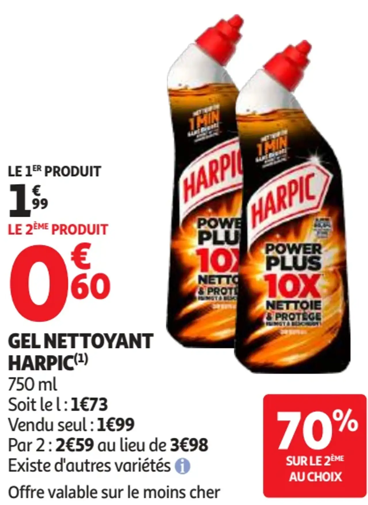 Gel Nettoyant Harpic Power Plus 10x
