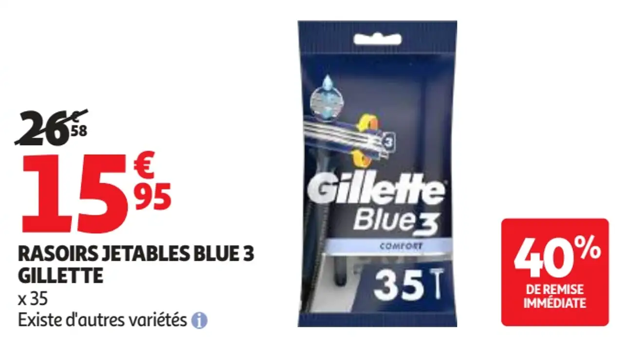 Rasoirs jetables Blue 3 Gillette