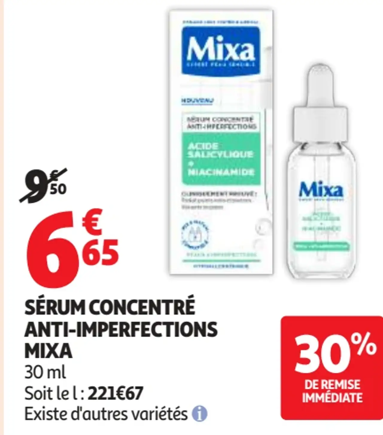 Sérum Concentré Anti-Imperfections Mixa 30 ml