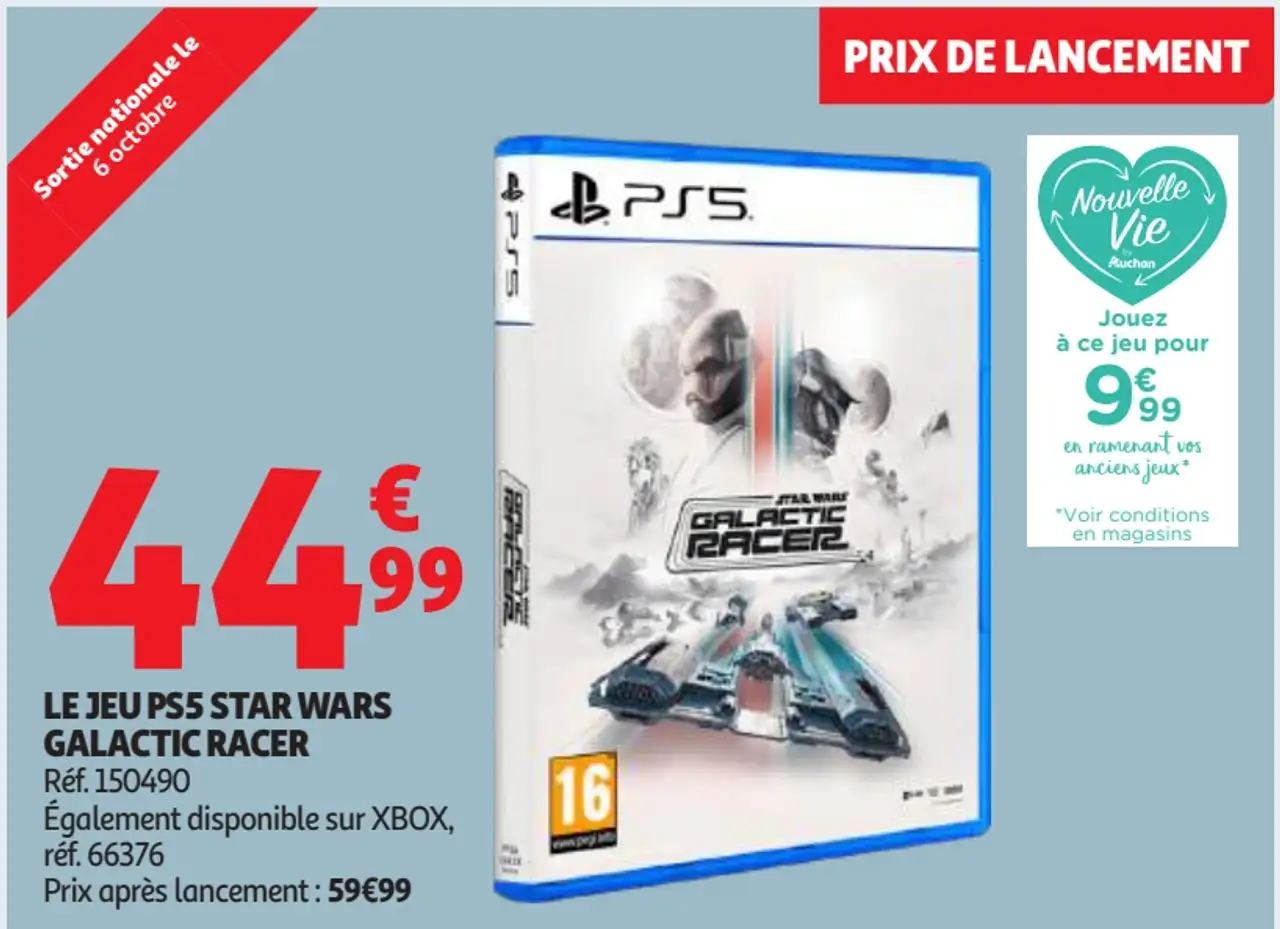 LE JEU PS5 STAR WARS GALACTIC RACER