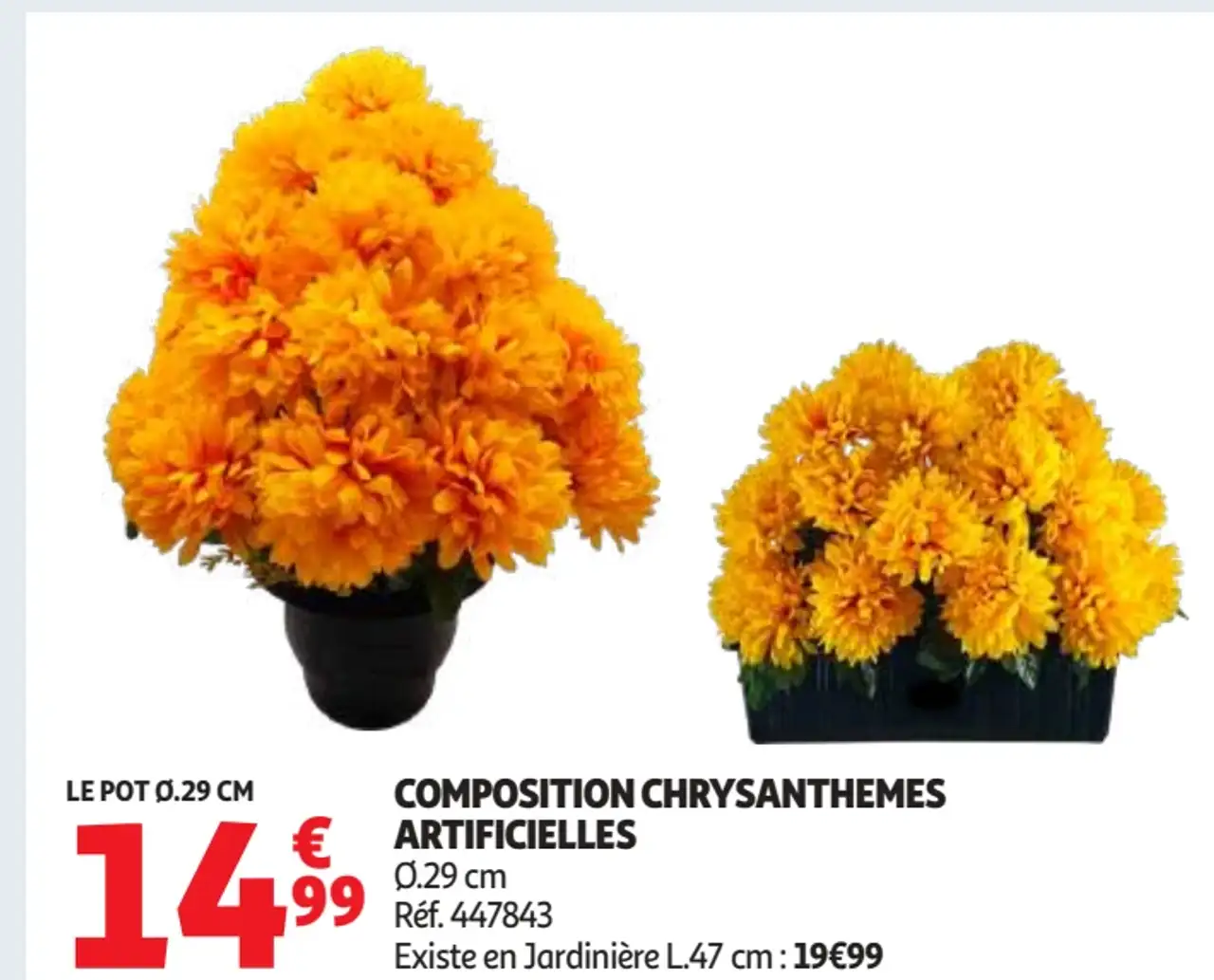 Composition Chrysanthèmes Articielles