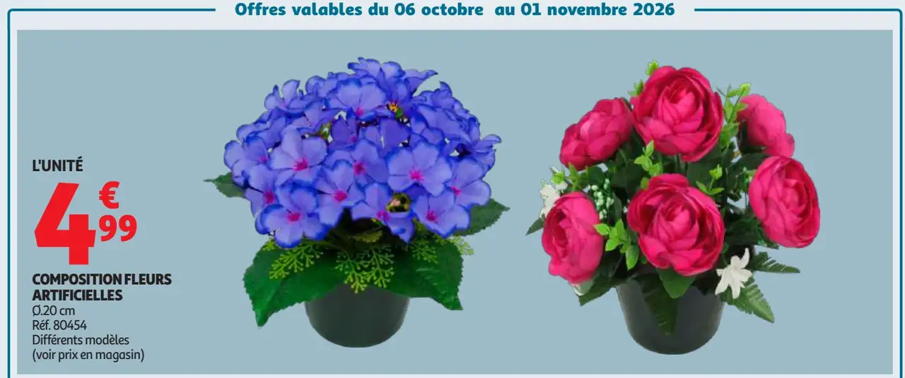 Composition Fleurs Artificielles