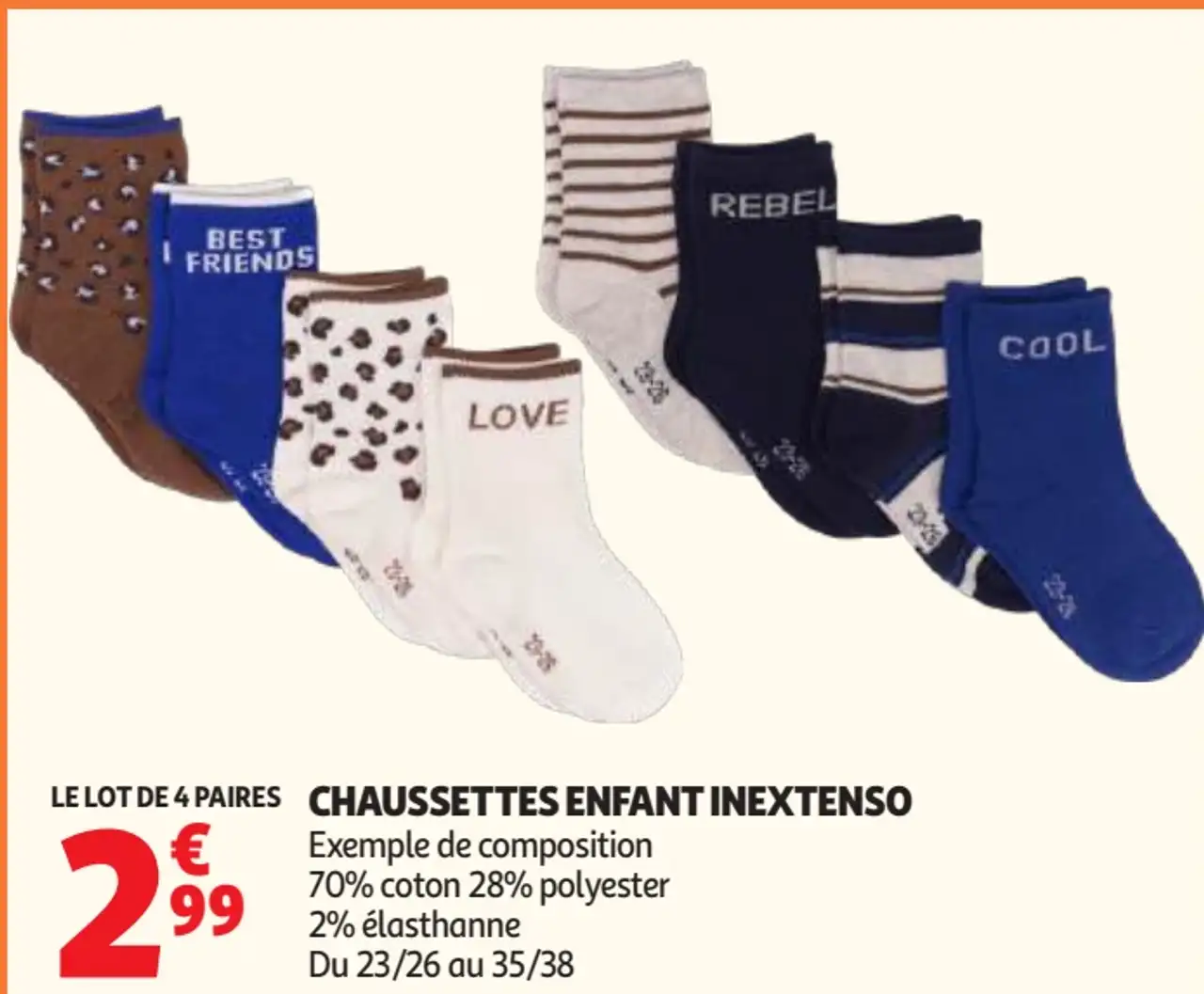 Chaussettes enfant Inextenso