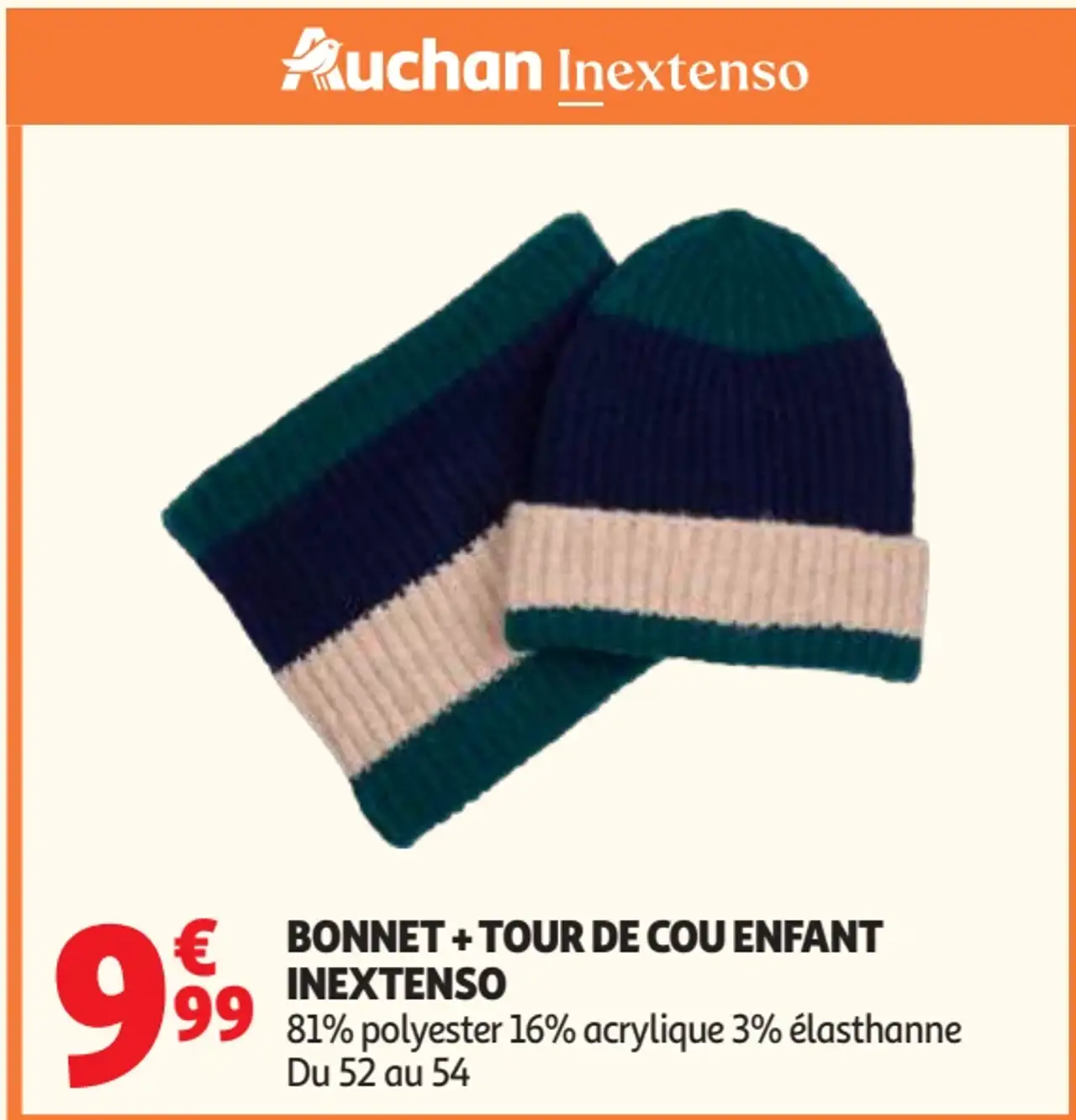 Bonnet + tour de cou enfant Inextenso