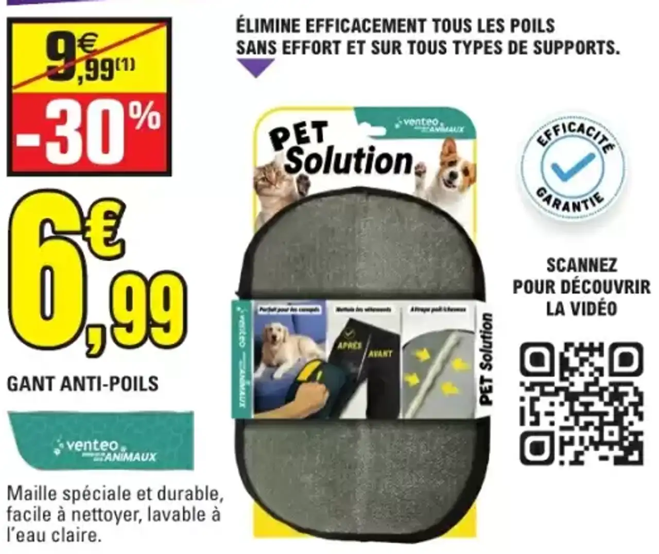 Gant anti-poils Pet Solution