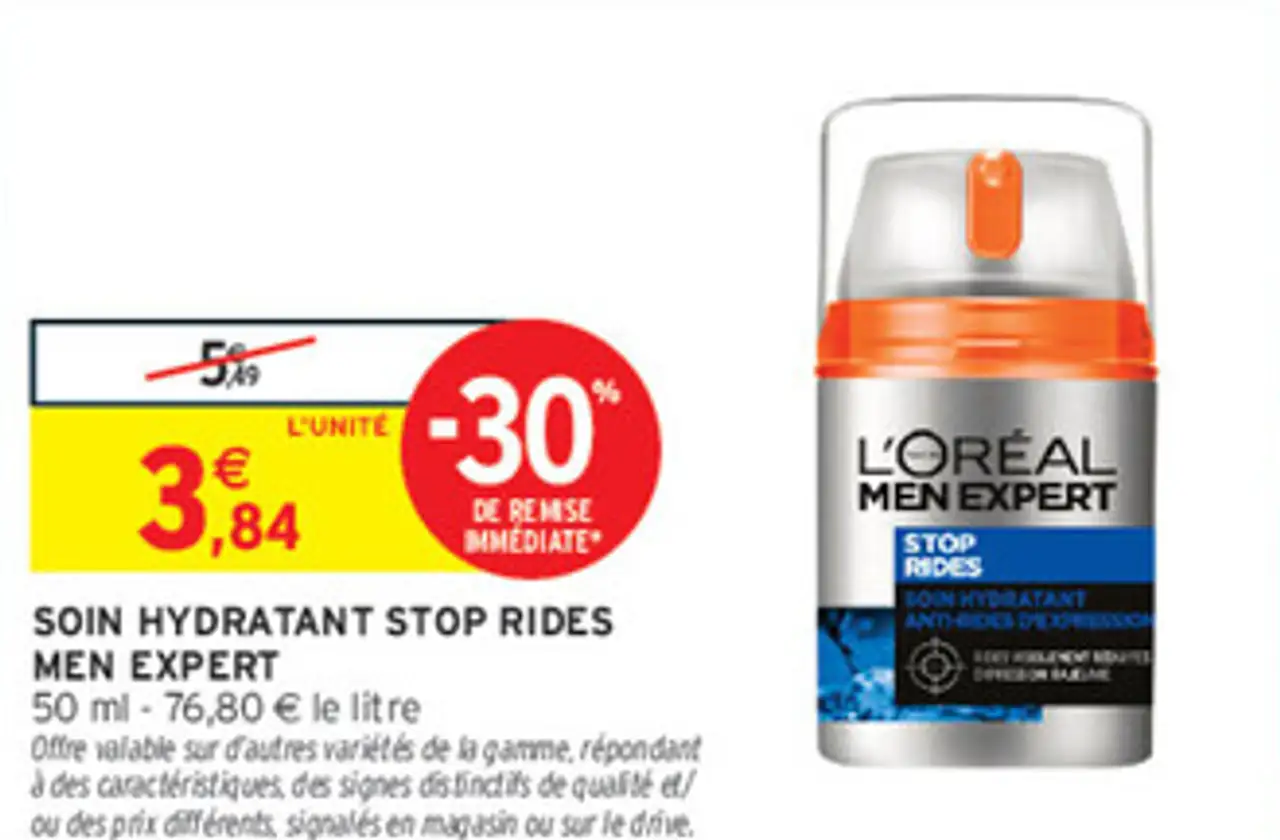 Soin Hydratant Stop Rides Men Expert L'Oréal
