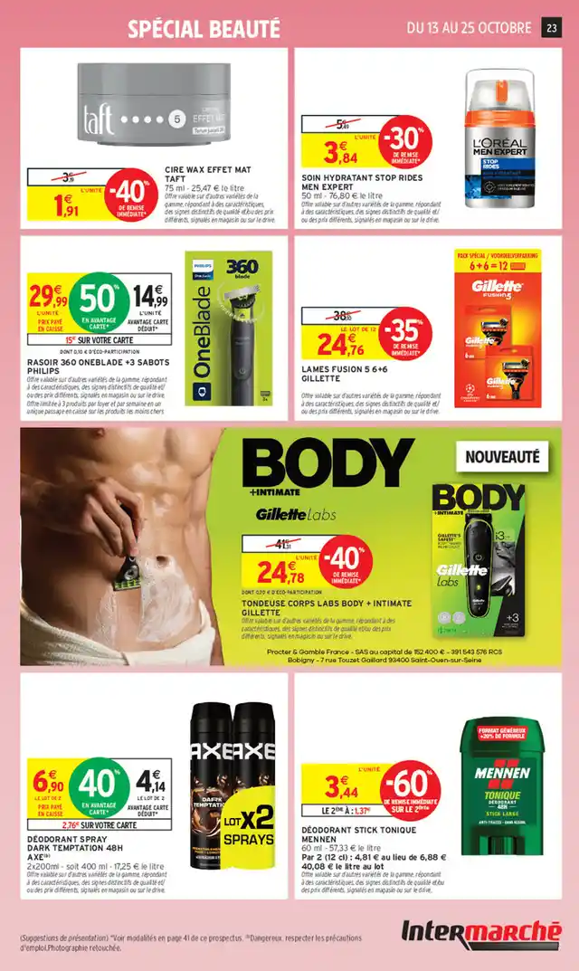 newspaper image - Soin Hydratant Stop Rides Men Expert L'Oréal - Intermarché Super