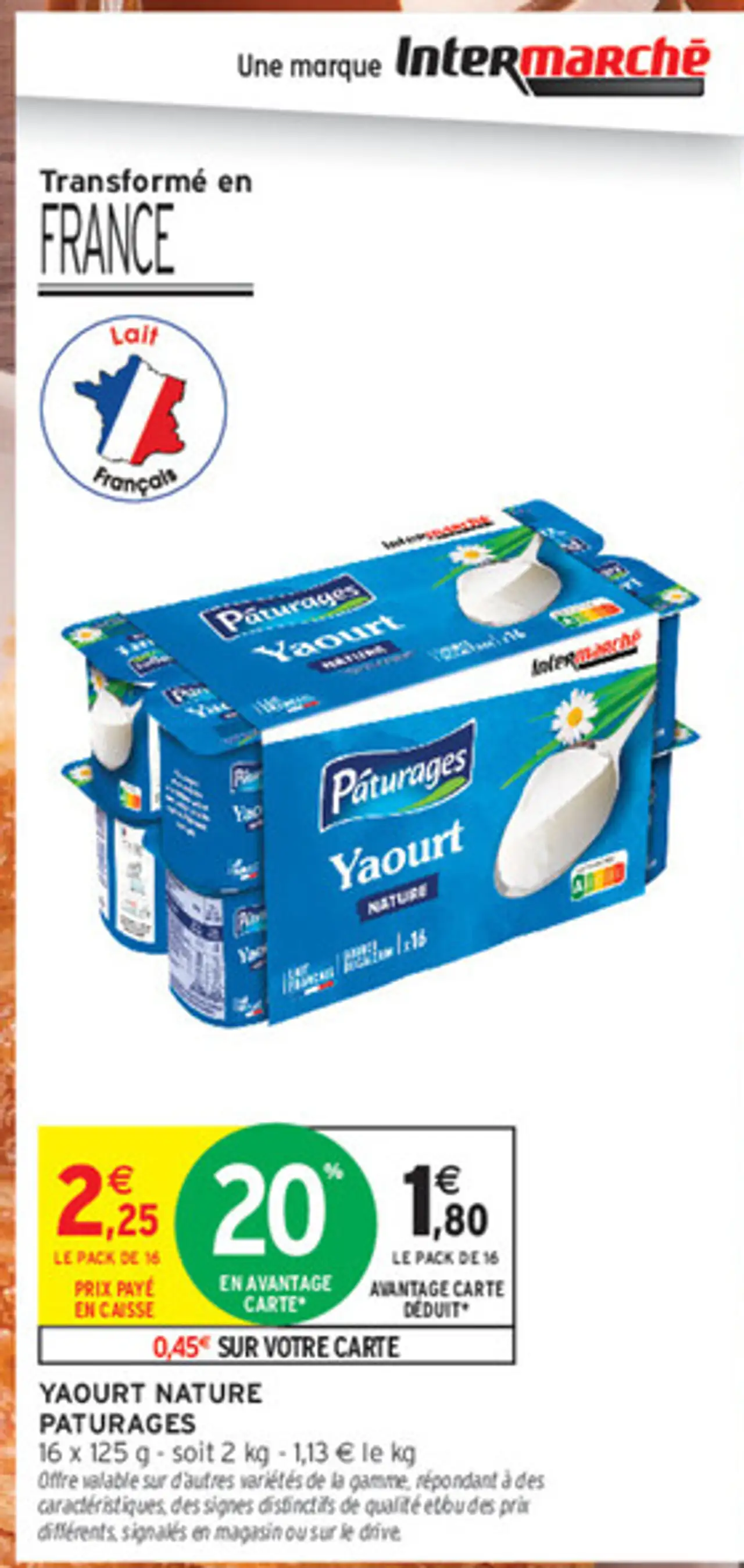 Pâturages Yaourt Nature