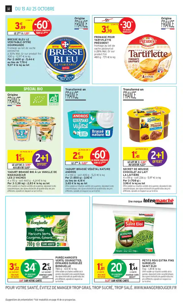 newspaper image - Petits Pois Extra Fins Surgelés Saint Eloi - Intermarché Super