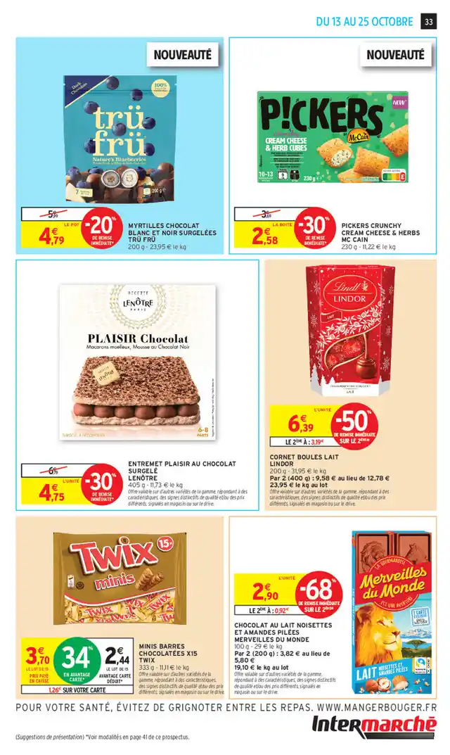 newspaper image - MINIS BARRES CHOCOLATÉES X15 TWIX - Intermarché Super