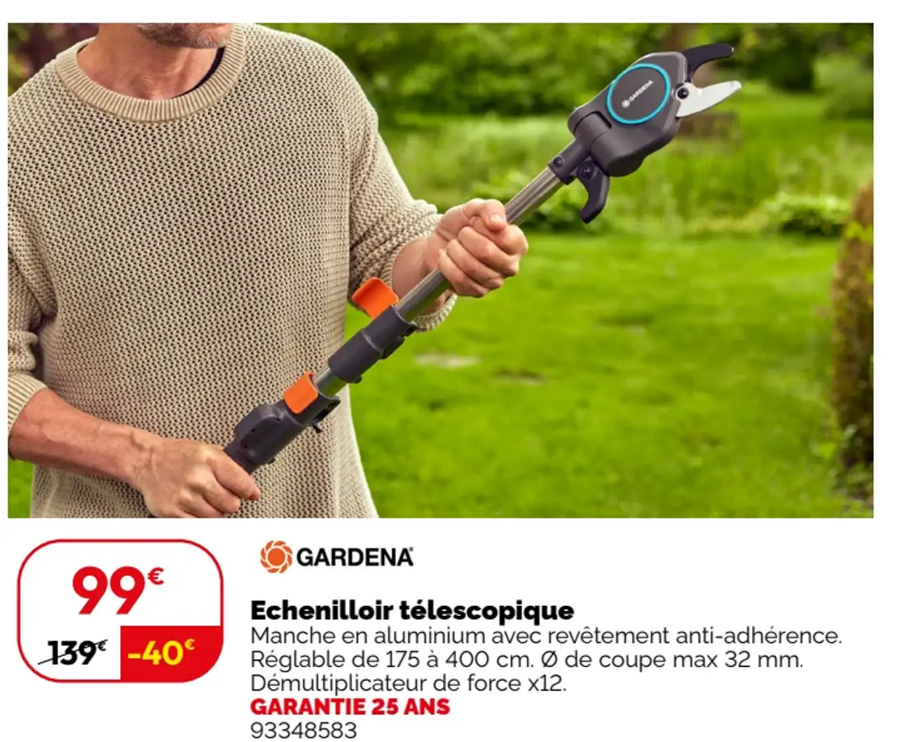 Echenilloir télescopique