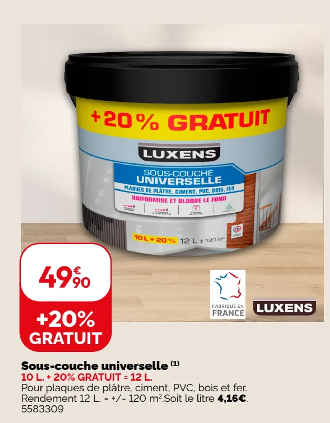 Sous-couche universelle Luxens
