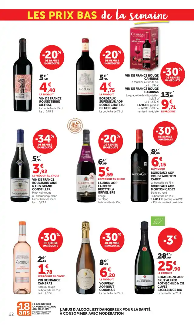 newspaper image - Bordeaux Supérieur AOP rouge Château de Goëlane - Hyper U