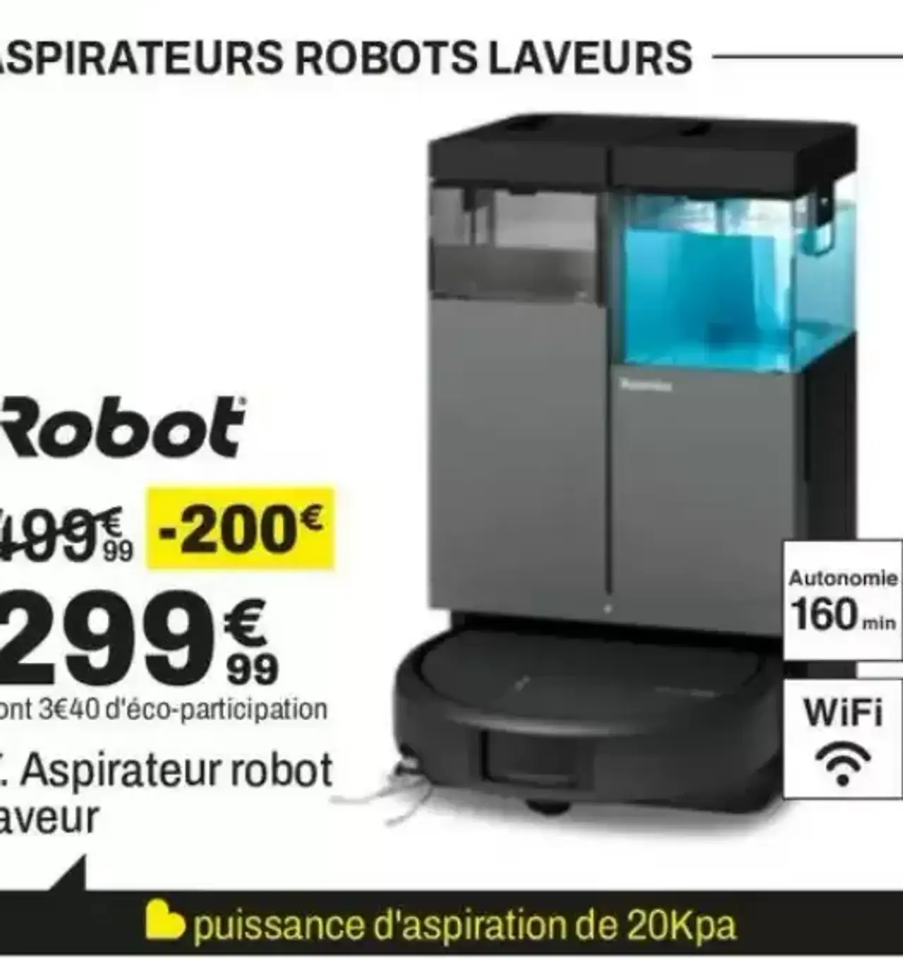 7. Aspirateur robot laveur iRobot 415 G285040