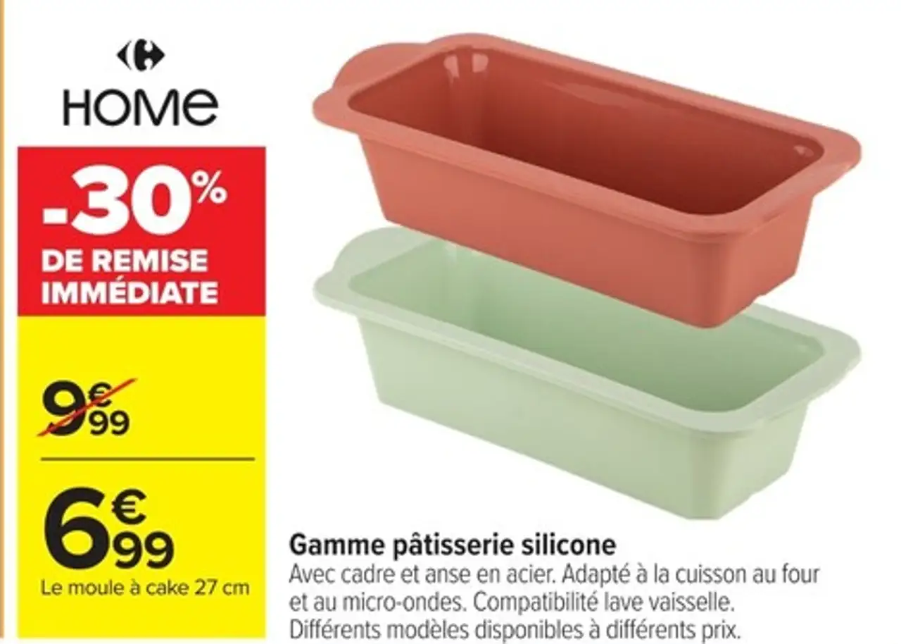 Gamme pâtisserie silicone Carrefour Home (Le moule à cake 27 cm)