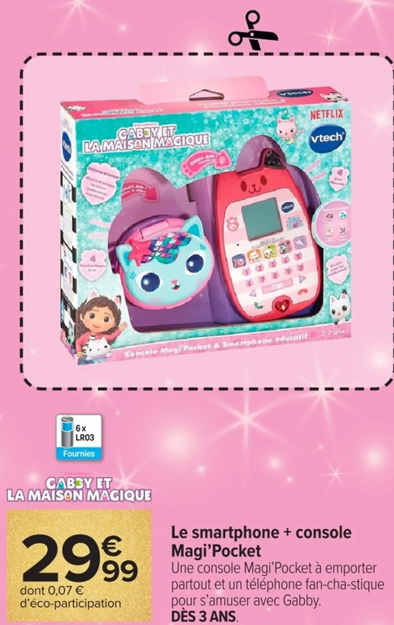 Le smartphone + console Magi'Pocket Gabby et la Maison Magique vtech