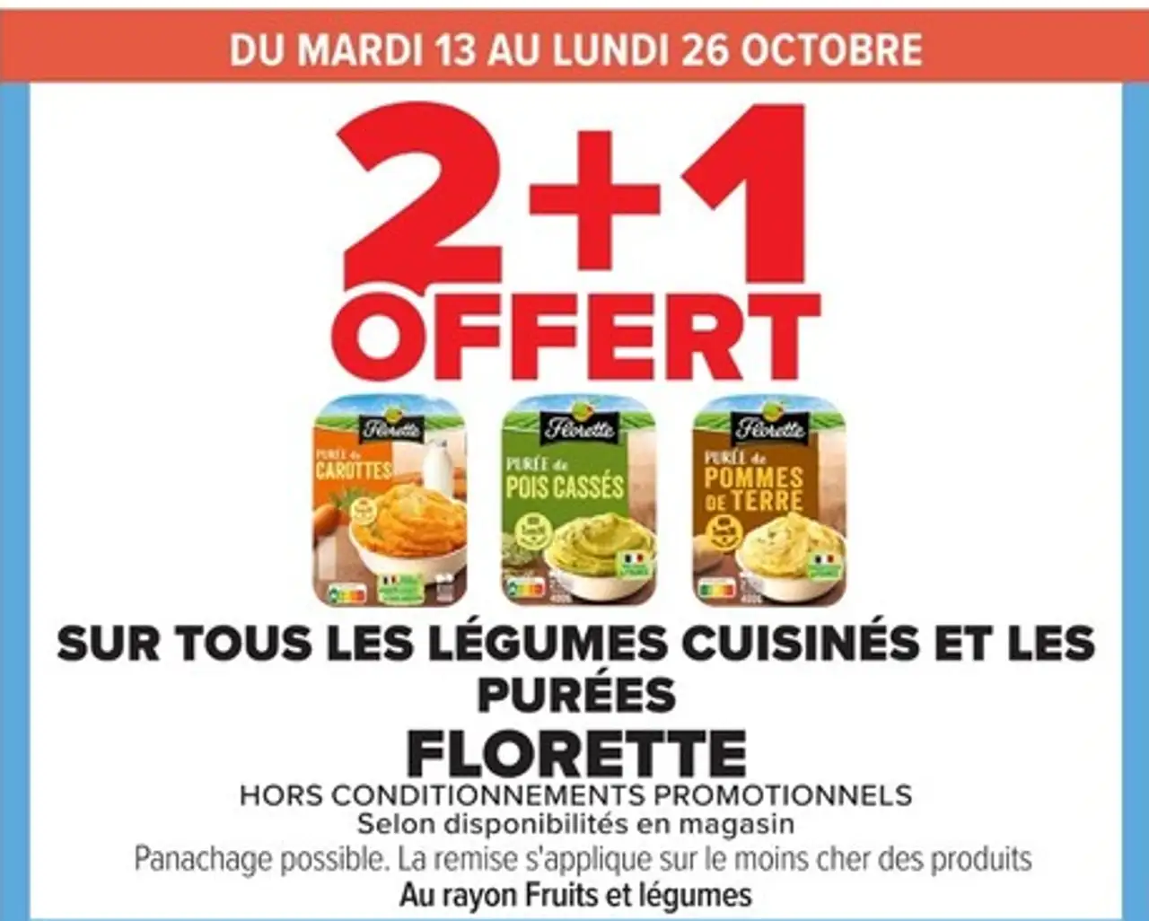 Légumes cuisinés et purées FLORETTE