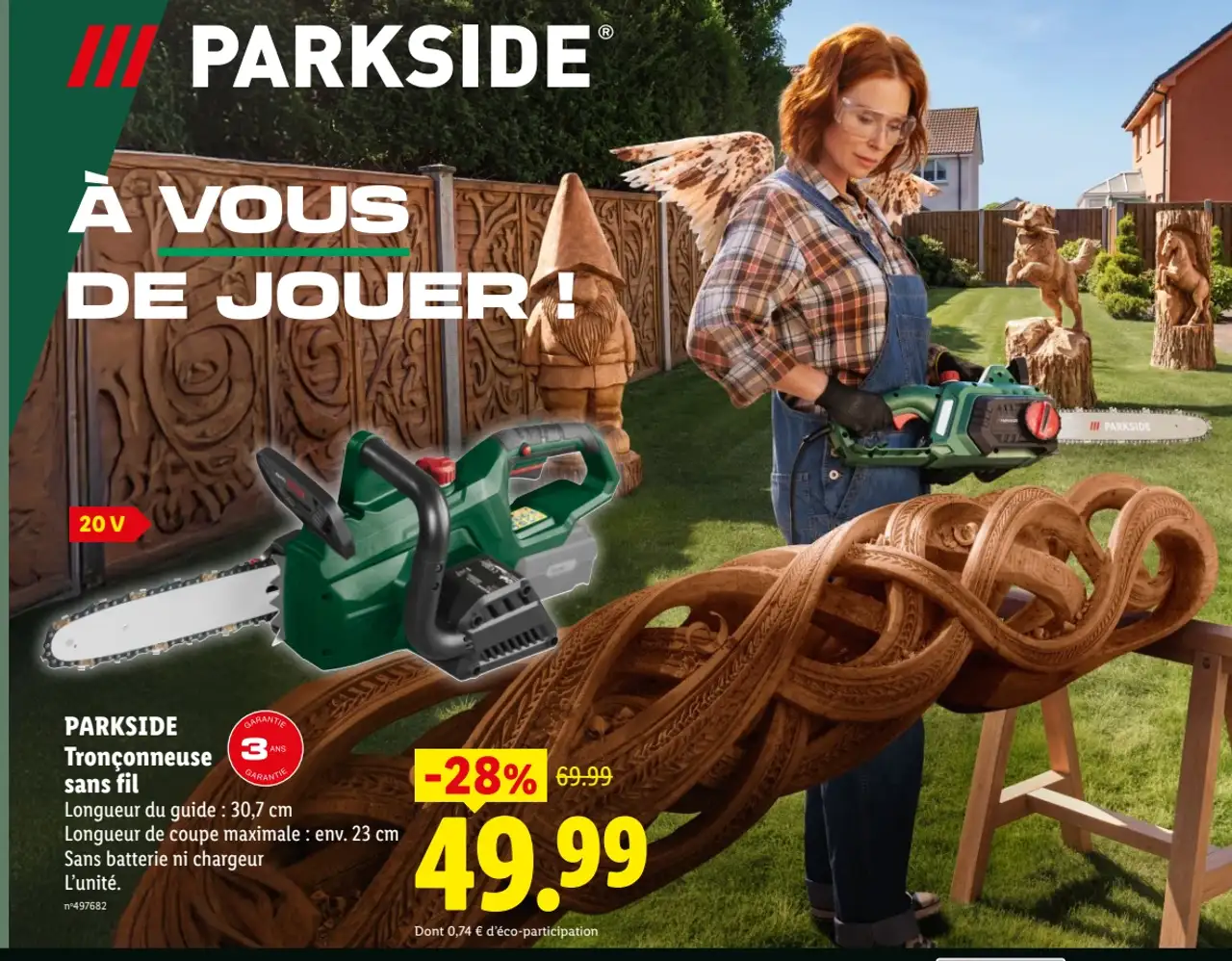 PARKSIDE Tronçonneuse sans fil