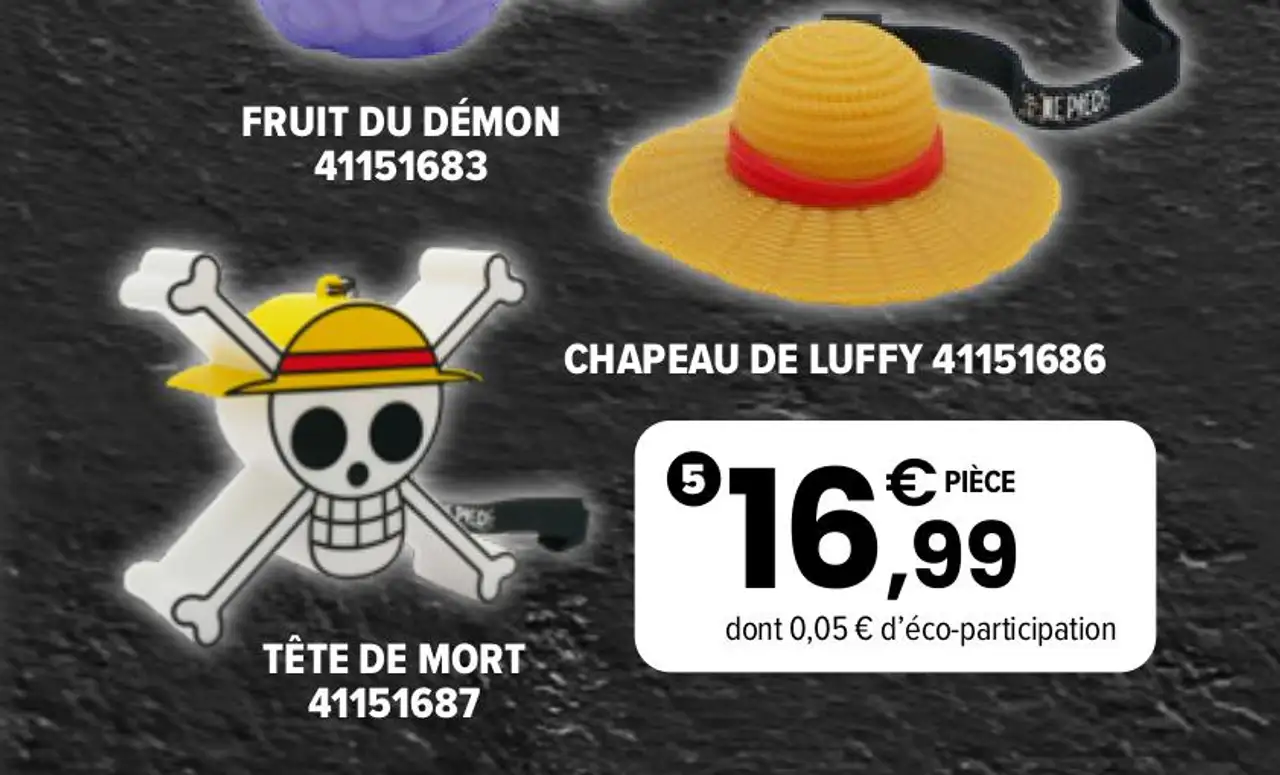 Figurine Lumineuse Chapeau de Luffy / Tête de Mort One Piece