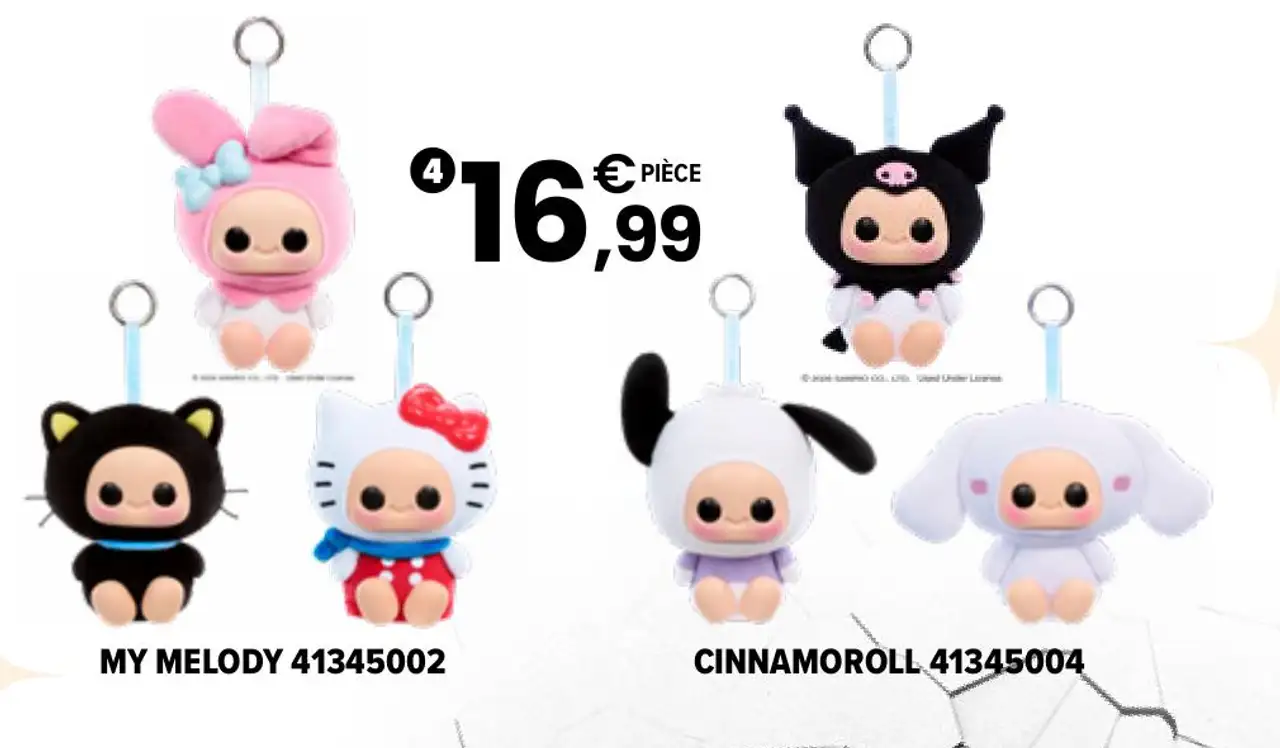 Porte-clés Hyojo Sanrio B (My Melody / Cinnamoroll)