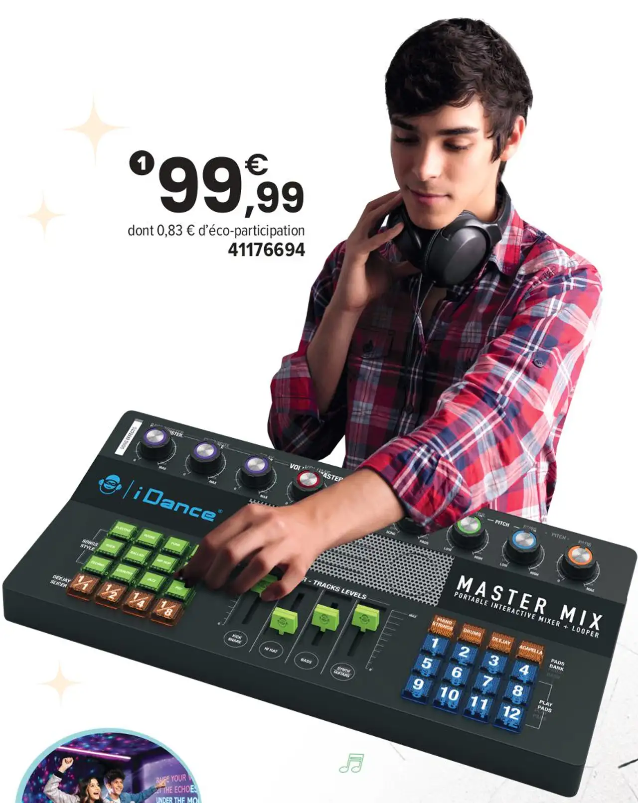 iDance Master Mix Table de mixage et looper portable interactive
