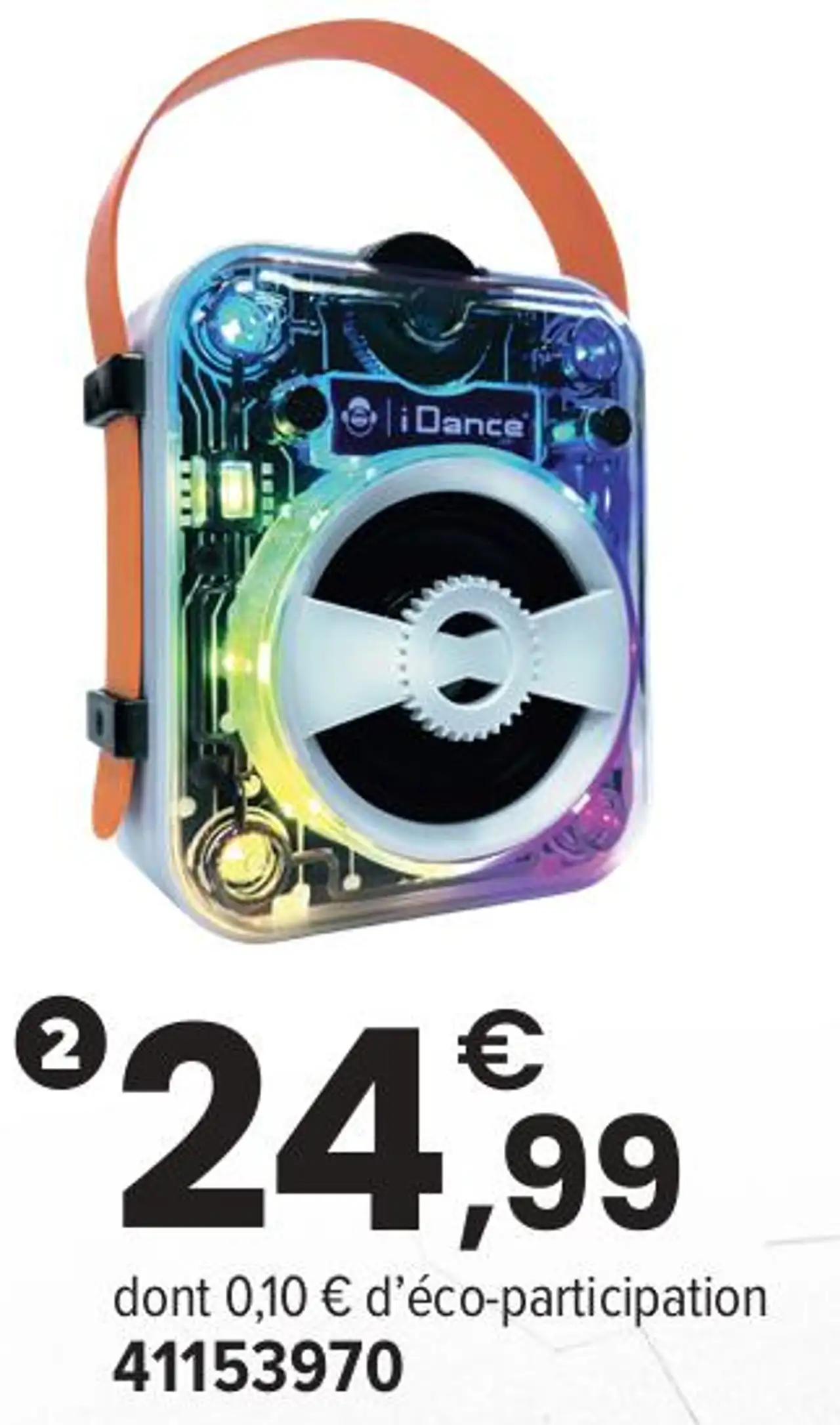 iDance Enceinte sans fil lumineuse blanche