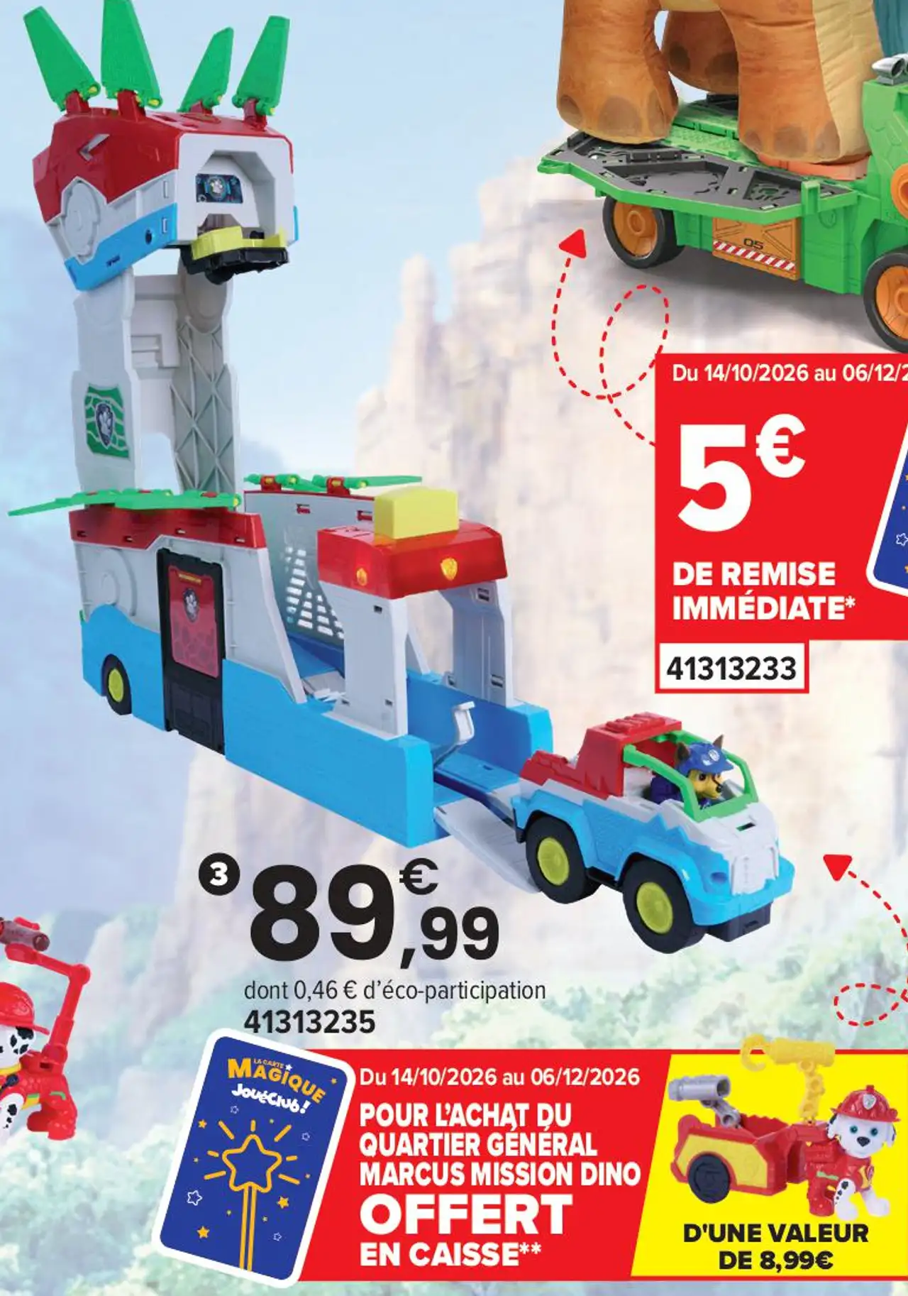 Paw Patrol Quartier Général Dino Mobile Le Film Mission Dino