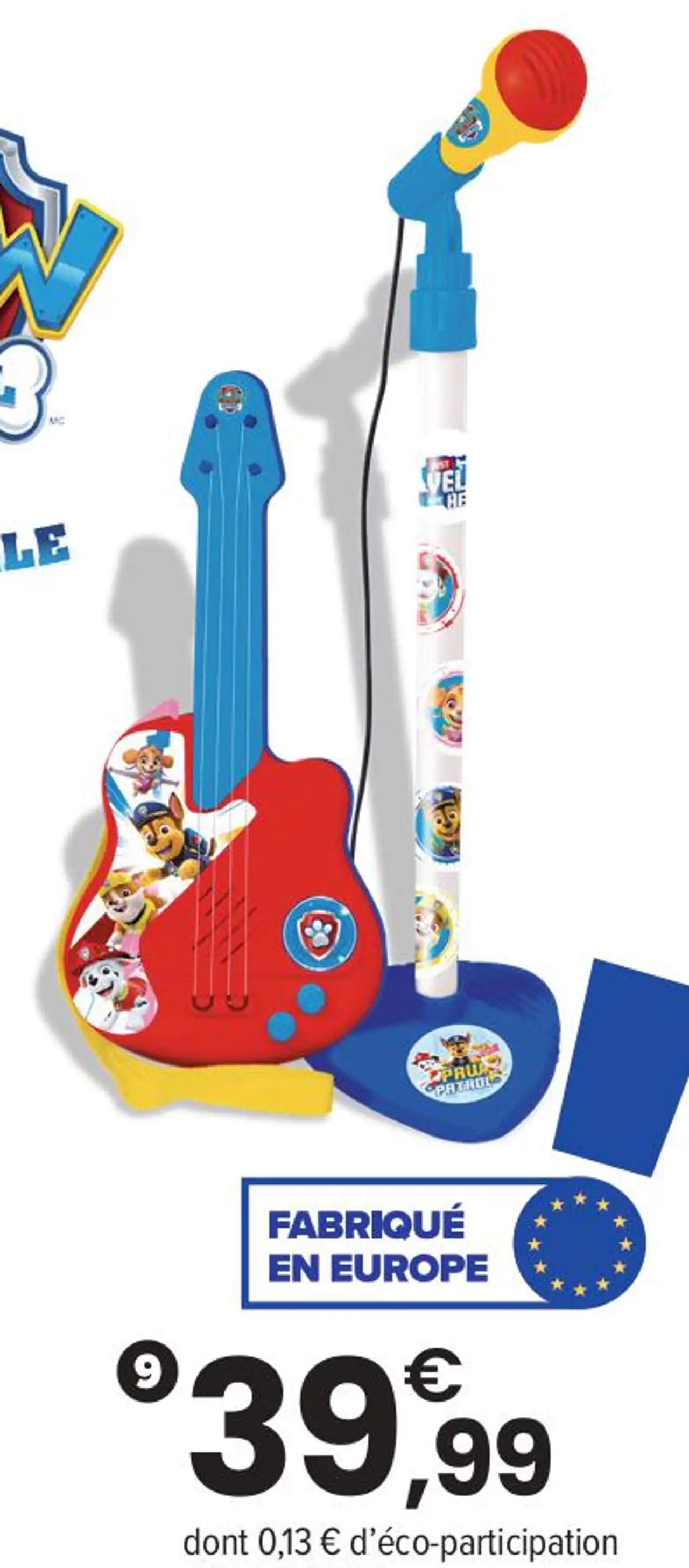Guitare avec microphone Paw Patrol