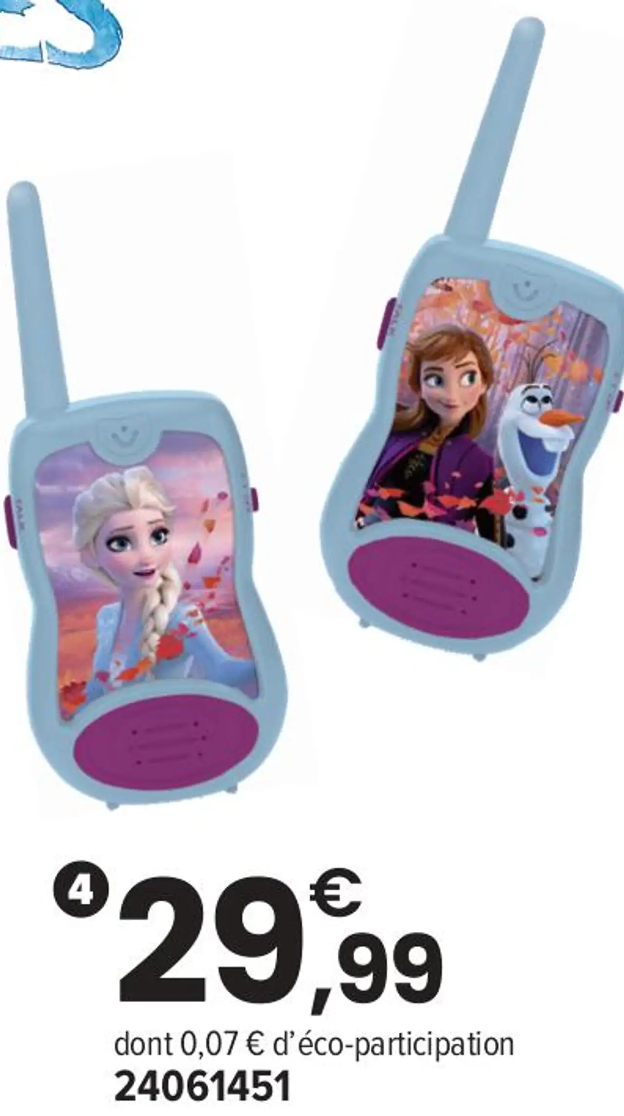 Talkies-walkies Disney La Reine des Neiges 2