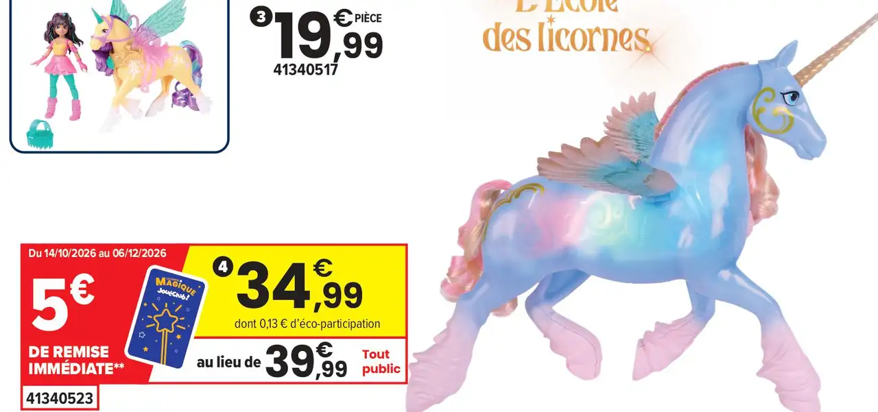 Licorne interactive Skywind ailes magiques