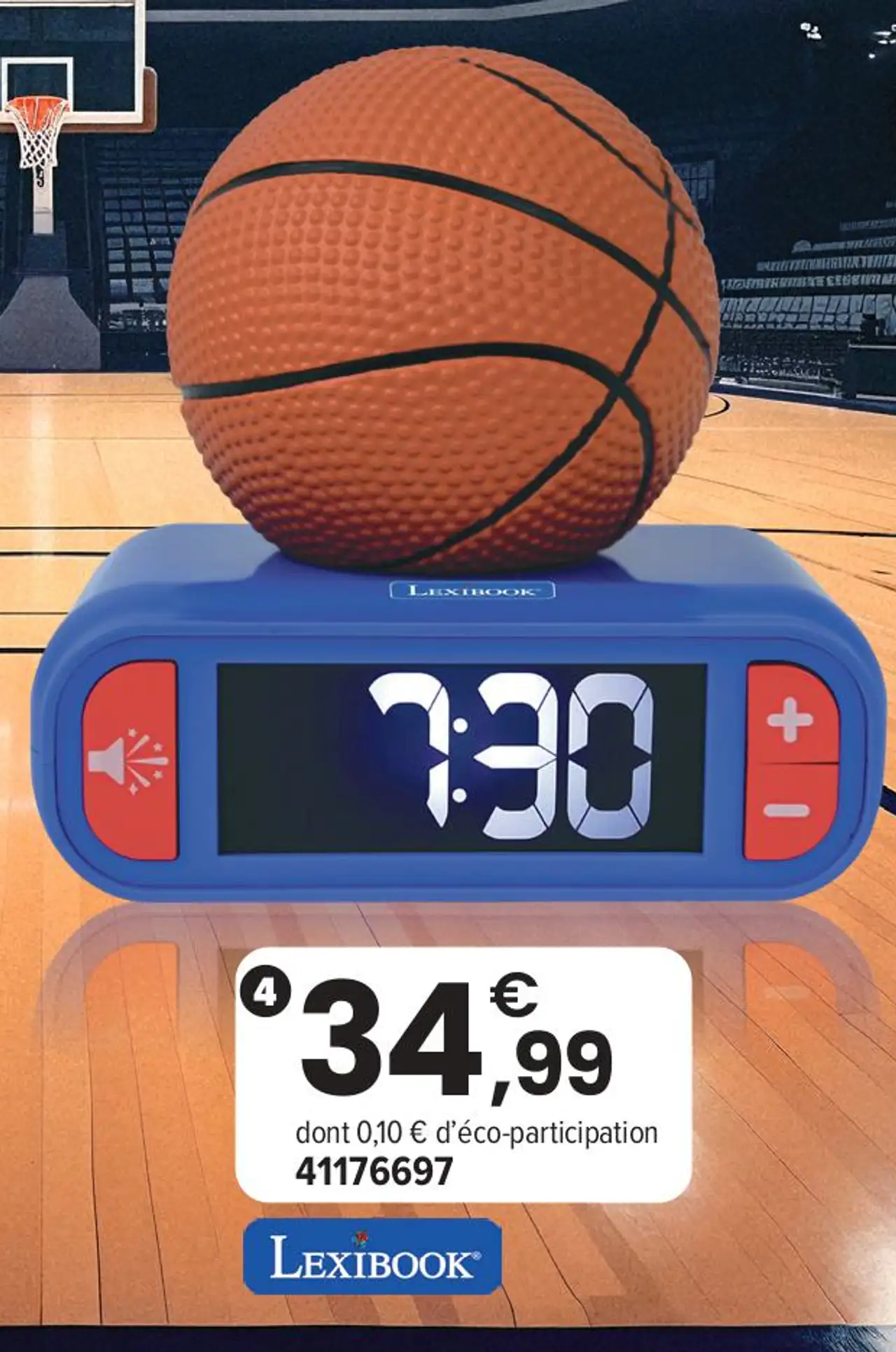 Réveil veilleuse Basketball Lexibook