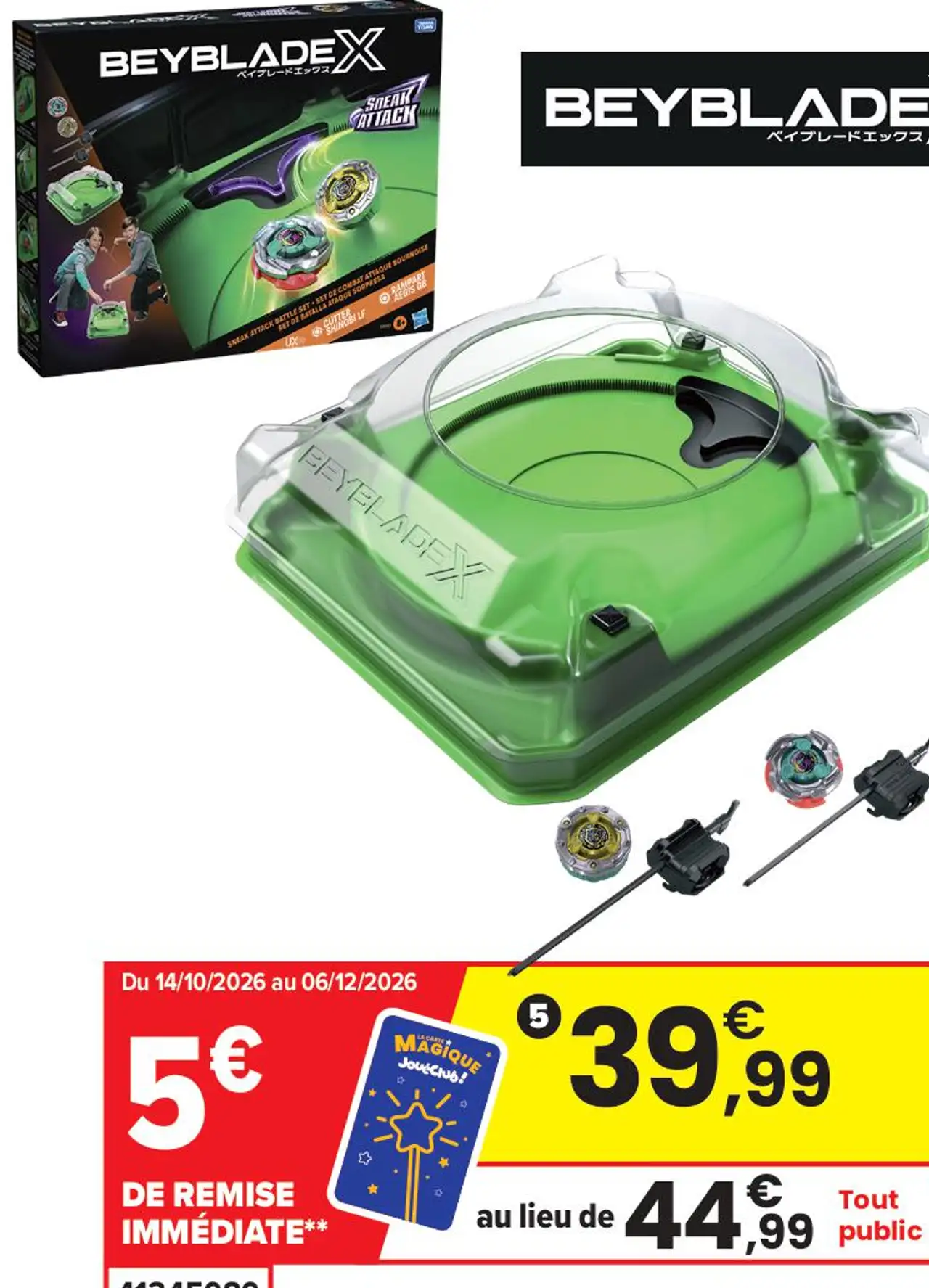 Beyblade X Beyblade Sneak Attack Battle Set